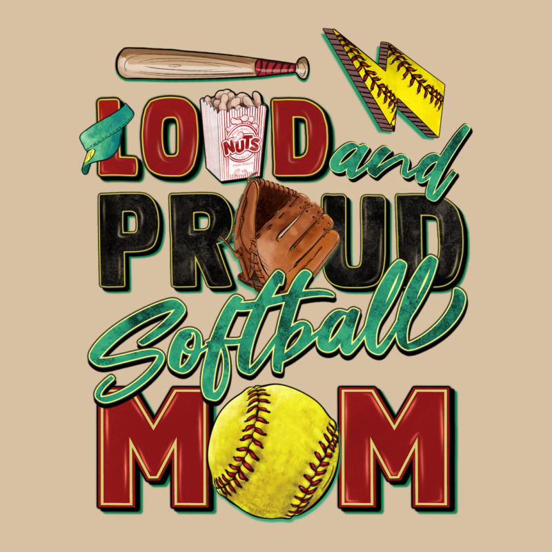 Loud And Proud Softball Mom Heavyweight Hoodie by Zillion Design Studio | Teevron