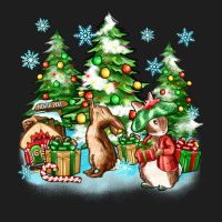 Christmas Rabbits Classic Tee | Teevron