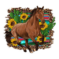 western horse cactus sunflowers serape leopard  turquoise wooden | Teevron