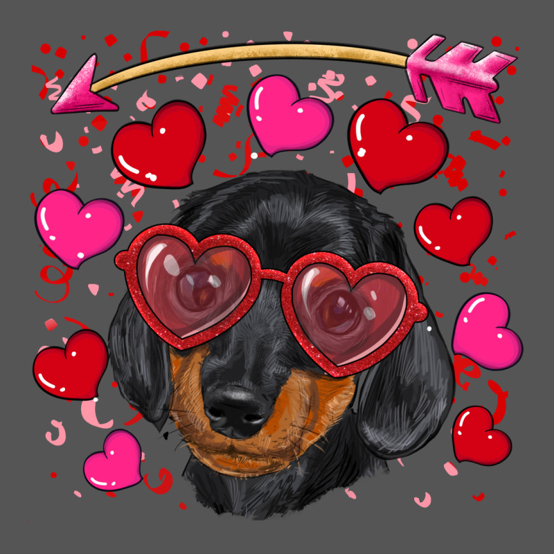 Valentine's Day  Dachshund Puppy Zipper Hoodie by RanaPortraitStore | Teevron