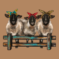 3 Sheeps Suffolk Ewe With Bandanas And Fence Long Sleeve Tee | Teevron