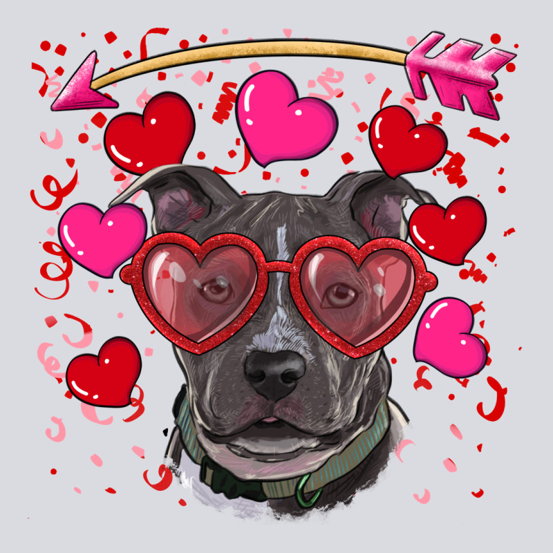 Valentine's Day  Pitbull Zipper Hoodie by RanaPortraitStore | Teevron