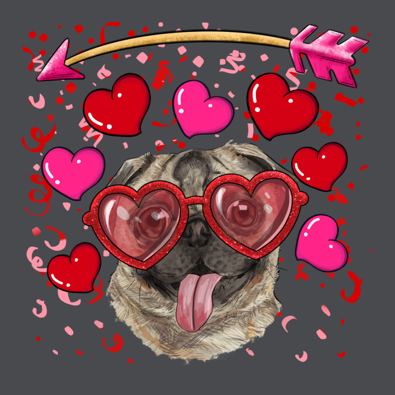 Valentine's Day  Pug Zipper Hoodie by RanaPortraitStore | Teevron