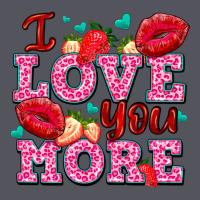 I Love You More With Lips And Strawberry Vintage Hoodie | Teevron
