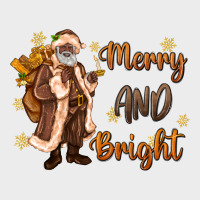 Merry And Bright Black Santa Urban Hoodie | Teevron