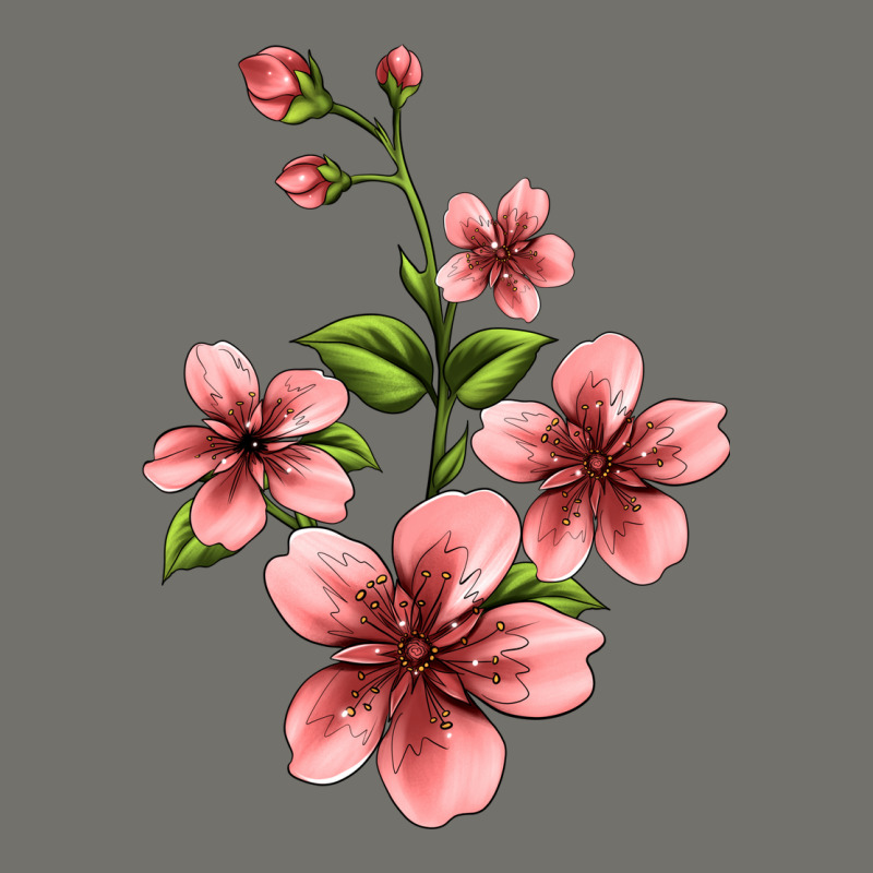Pink Flowers Hibiscus Premium Hoodie by Jasminsmagicworld | Teevron