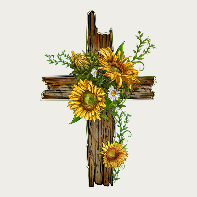 Sunflower Cross Zipper Hoodie by texasbilliewilder | Teevron