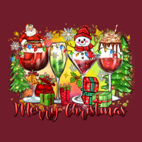 Merry Christmas Wine Glasses Zipper Hoodie | Teevron