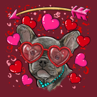 Valentine's Day French Bulldog Puppy Zipper Hoodie | Teevron