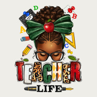 Teacher Life Afro Messy Bun Zipper Hoodie | Teevron