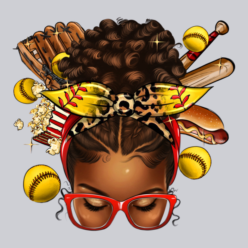Softball Afro Messy Bun Classic Tee by texasbilliewilder | Teevron