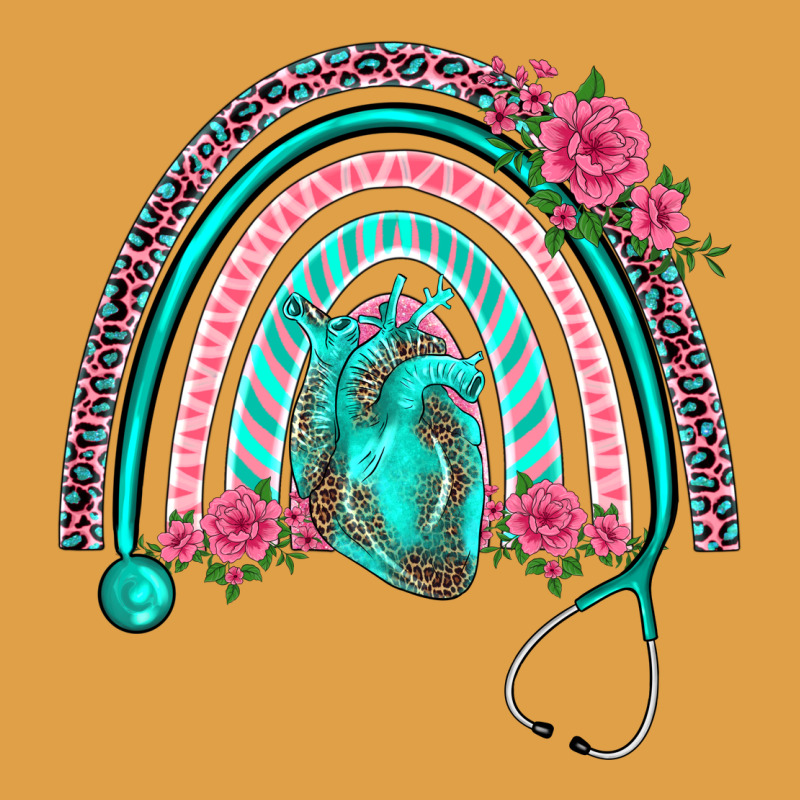 Nurse Life Spring Stethoscope Heart Rainbow Premium Hoodie by BarkalooDesign | Teevron