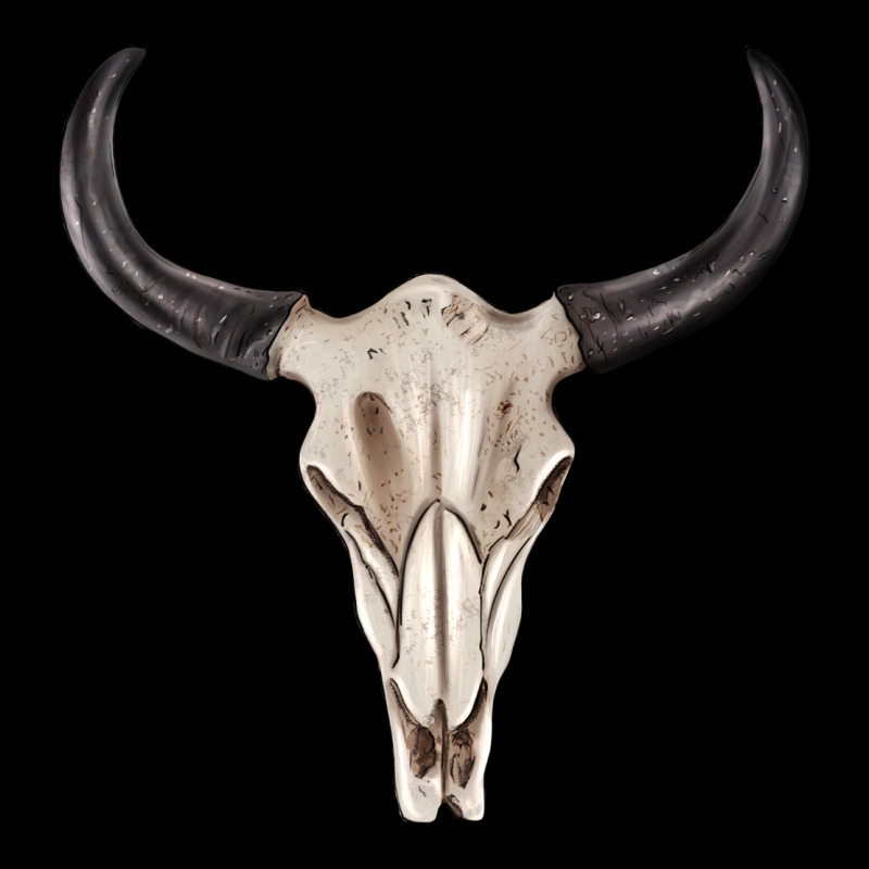 Western Bull Skull Tbw Zipper Hoodie by texasbilliewilder | Teevron