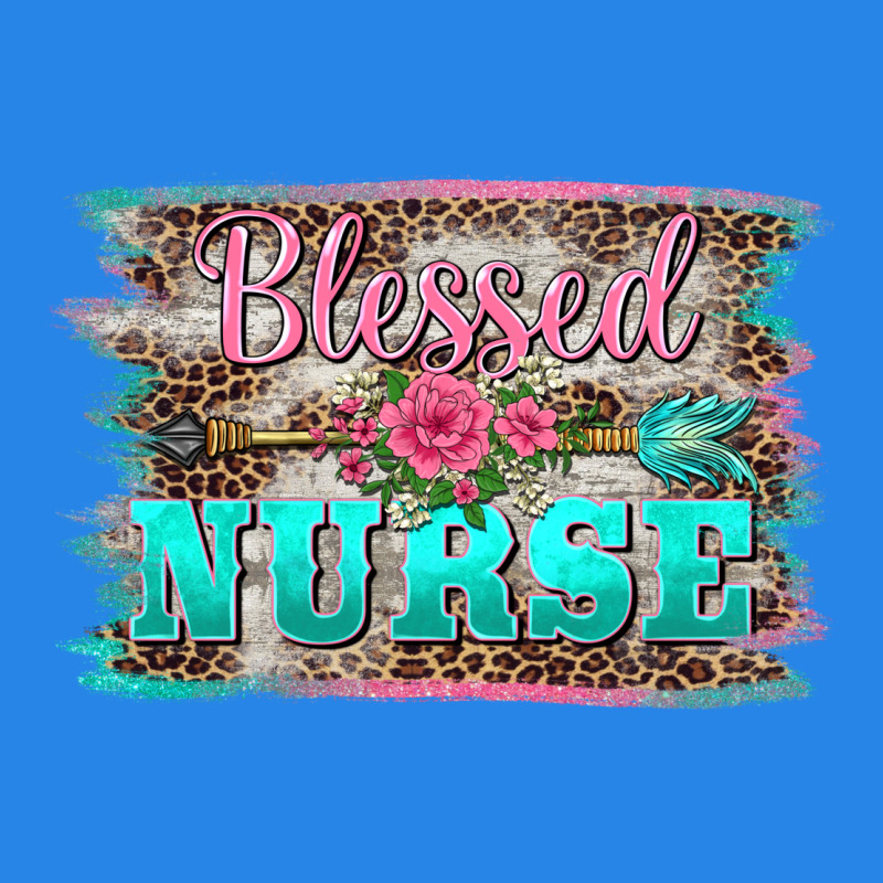 Western Blessed Nurse Pink Floral Arrow  Background Premium Hoodie by BarkalooDesign | Teevron