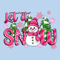 Pink Christmas Let It Snow Classic Tee | Teevron