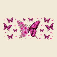Floral Breast Cancer Butterfly Premium Hoodie | Teevron