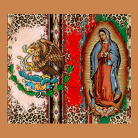 Virgin Mary Mexican Flag Heavyweight Hoodie | Teevron