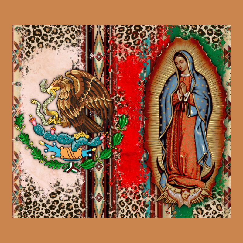 Virgin Mary Mexican Flag Heavyweight Hoodie by CTS Tumbler Store | Teevron