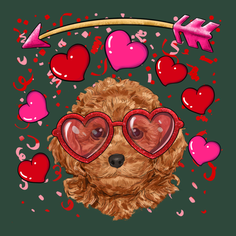 Valentine's Day Toy Poodle Zipper Hoodie by RanaPortraitStore | Teevron