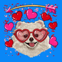 Valentine's Day White Pomeranian Zipper Hoodie | Teevron