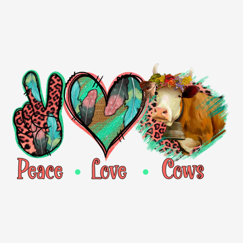 Peace Love Cows Urban Hoodie by Jasminsmagicworld | Teevron