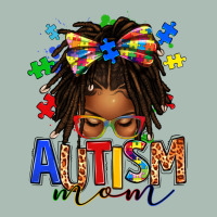 Autism Mom Afro Locs Messy Bun Classic Tee | Teevron
