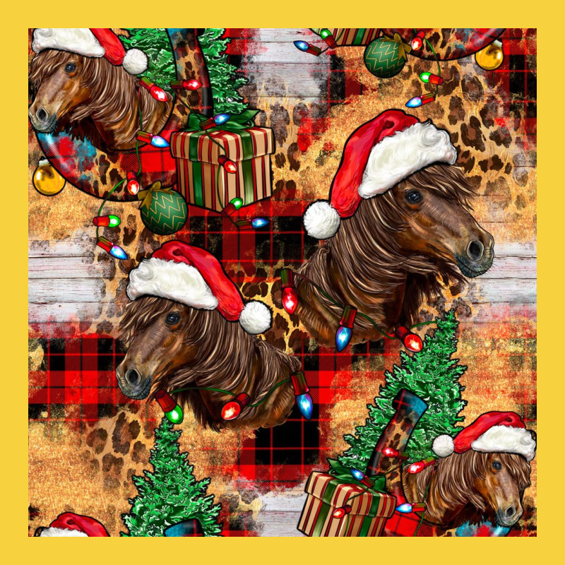 Christmas Horse Leopard Tartan Premium Sweatshirt by FaDigitalArtStudio | Teevron