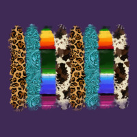 Serape Leopard Tooled Leather Cowhide Background Premium Hoodie | Teevron