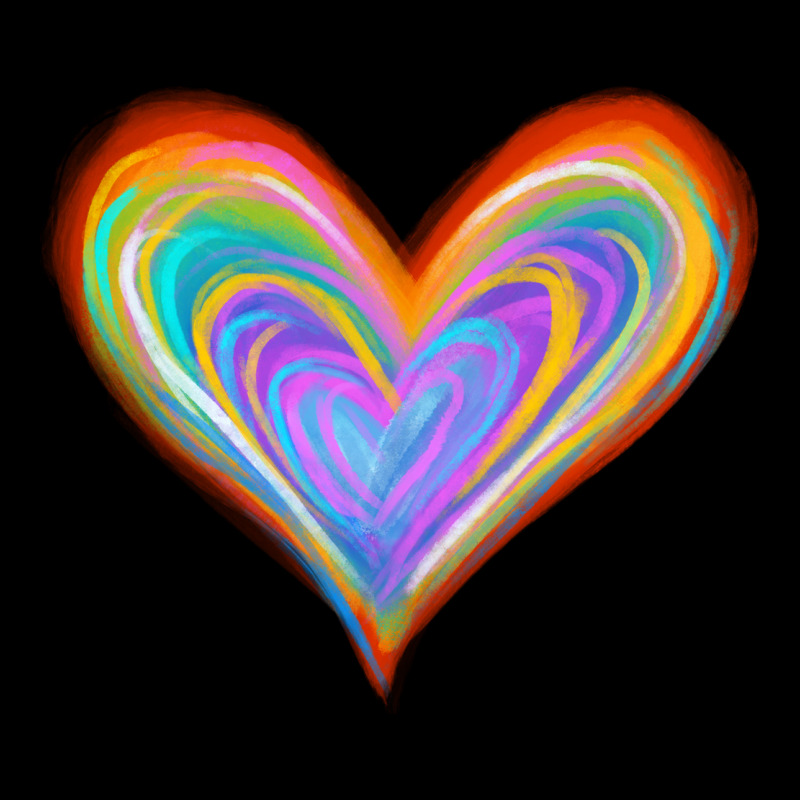 Watercolor Pride Heart Urban Hoodie by Jasminsmagicworld | Teevron