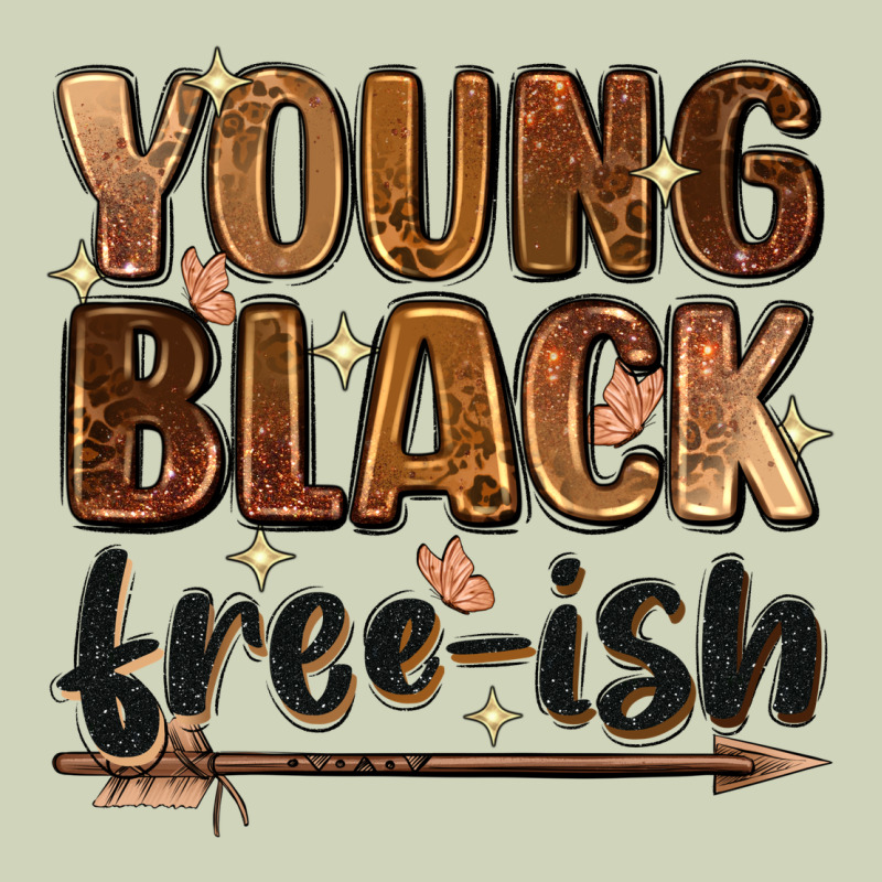 Young Black Free-ish Heavyweight Hoodie by Zillion Design Studio | Teevron