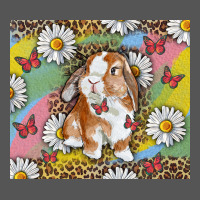 Watercolor Easter Bunny With Daisy Zipper Hoodie | Teevron