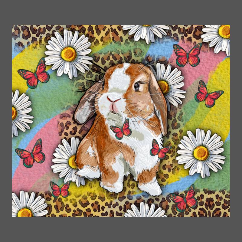 Watercolor Easter Bunny With Daisy Zipper Hoodie by RanaPortraitStore | Teevron