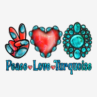 Peace Love Turquoise Urban Hoodie | Teevron
