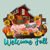 Welcome Fall Pigs Zipper Hoodie | Teevron