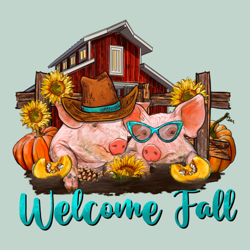 Welcome Fall Pigs Zipper Hoodie by RanaPortraitStore | Teevron