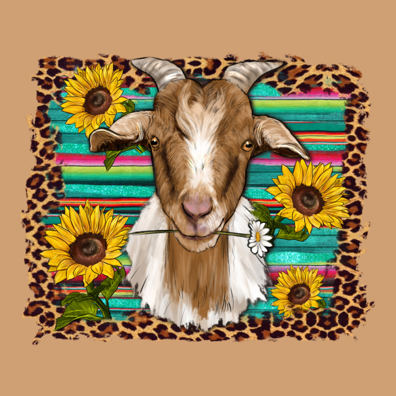 Goat Daisy Sunflowers Leopard Serape Glitter Vintage Tee by Artiststas | Teevron