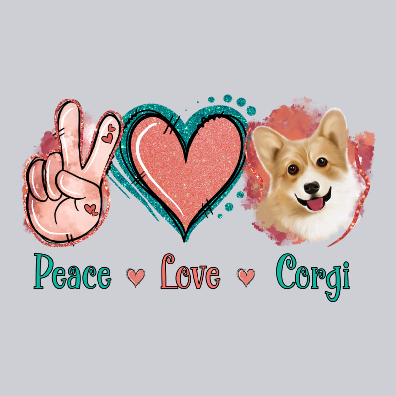 Peace Love Corgi Urban Hoodie by Jasminsmagicworld | Teevron