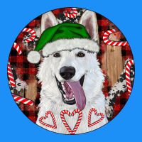 Christmas White Shepherd With Buffalo Plaid Classic Tee | Teevron