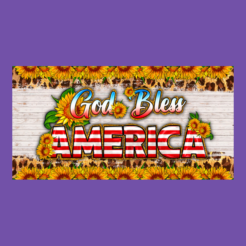 God Bless America Sunflower License Plate Premium Sweatshirt by HRA Design Shop | Teevron
