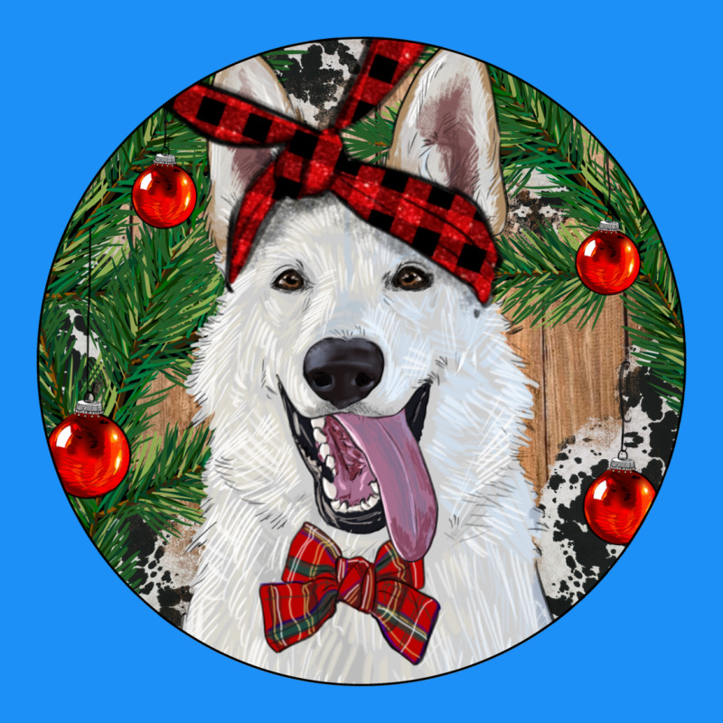 Christmas White Shepherd With Cowhide Classic Tee by RanaPortraitStore | Teevron