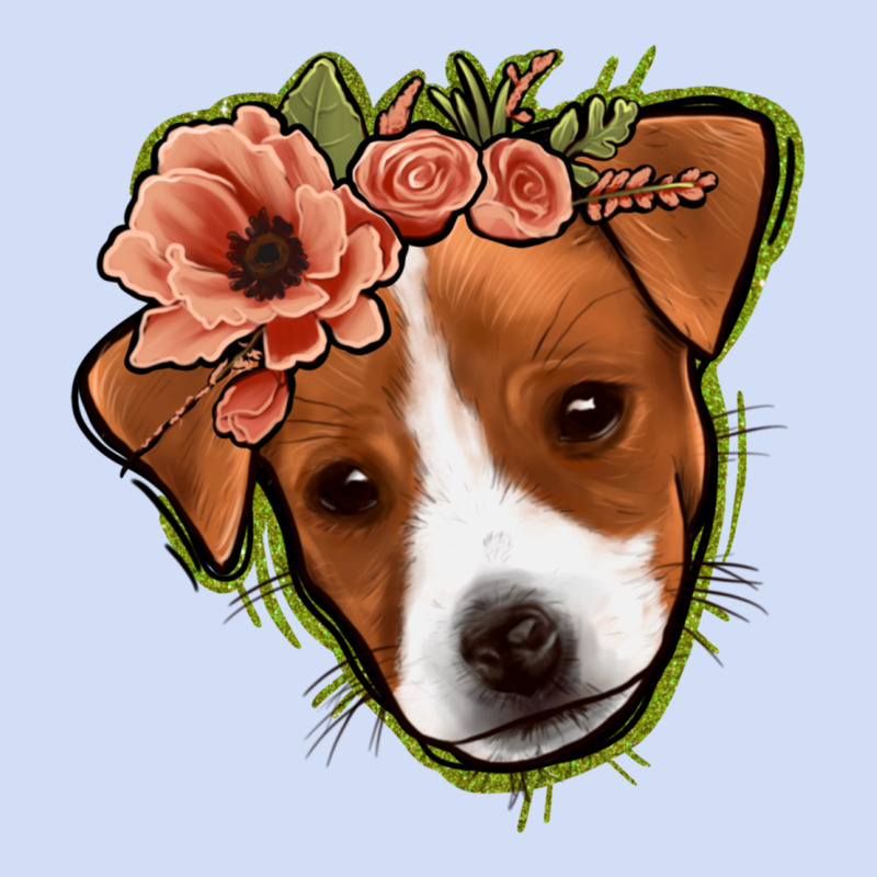 Jack Russel Floral Urban Hoodie by Jasminsmagicworld | Teevron