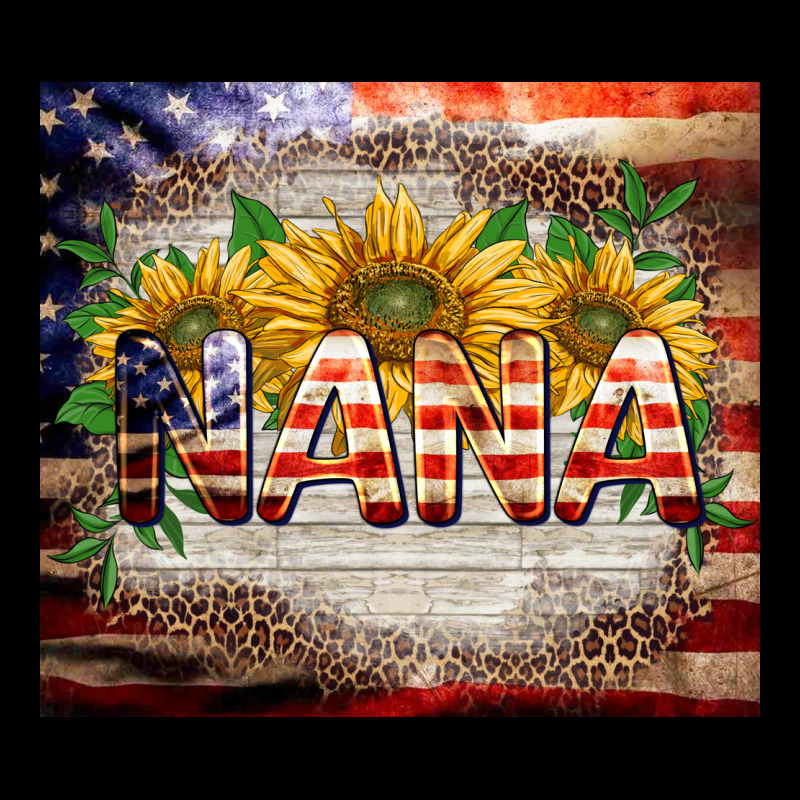 Patriotic Nana Ladies Tee by BarkalooDesign | Teevron