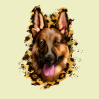German Shepherd Leopard Background Urban Hoodie | Teevron