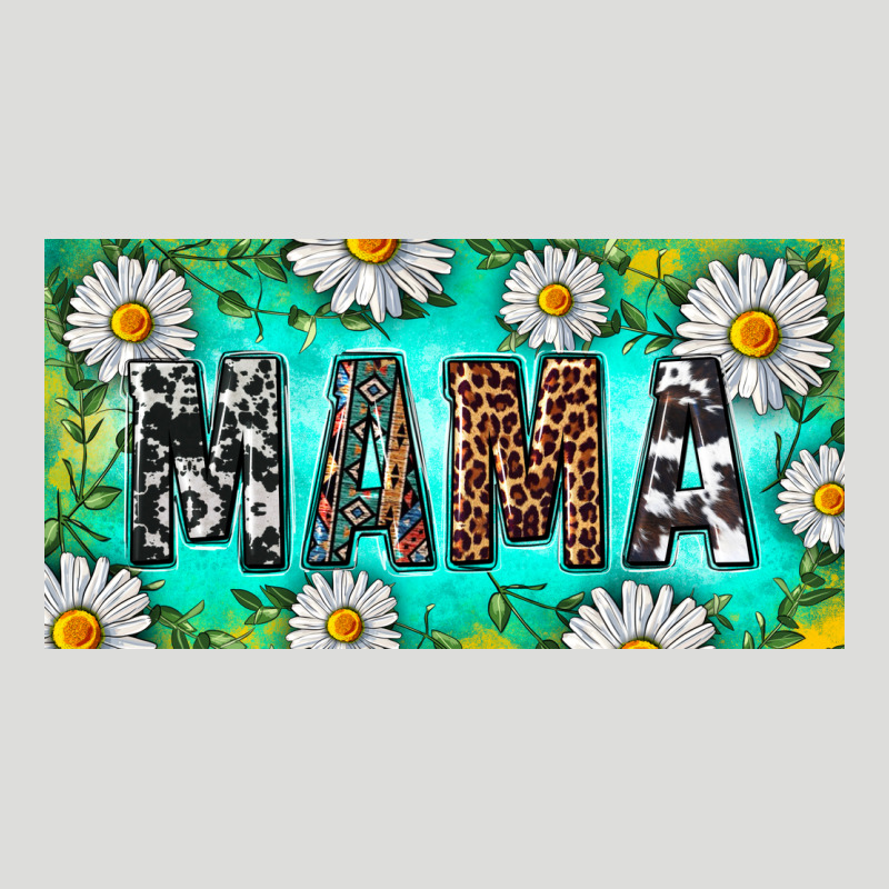 Turquoise And Daisy Mama Zipper Hoodie by RanaPortraitStore | Teevron