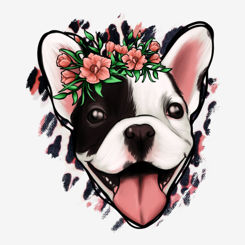 French Bulldog Floral Urban Hoodie by Jasminsmagicworld | Teevron