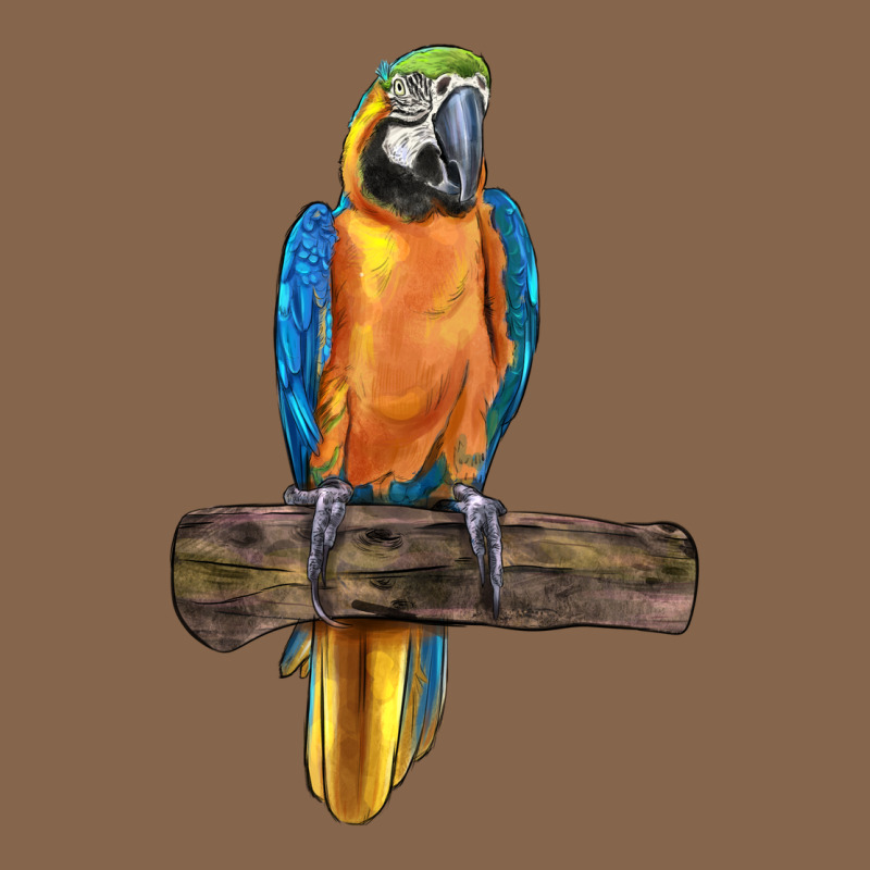 Blue Throated Macaw Premium Tee by LillyAllenDesigns | Teevron
