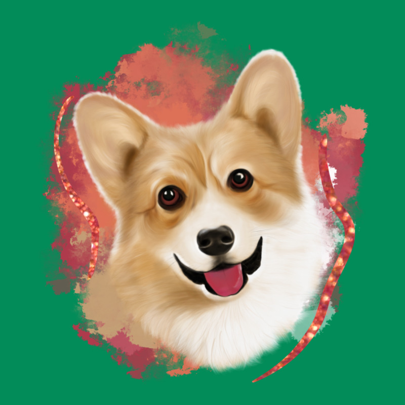 Corgi Peach Watercolor Background Urban Hoodie by Jasminsmagicworld | Teevron