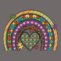 Autism Awareness Heart Leopard Rainbow Urban Heavy Tee | Teevron