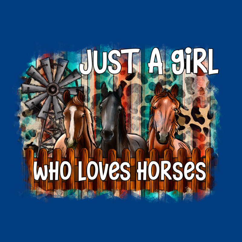 Just A Girl Who Loves Horses Premium Sweatshirt by CowhideDigitalArt | Teevron