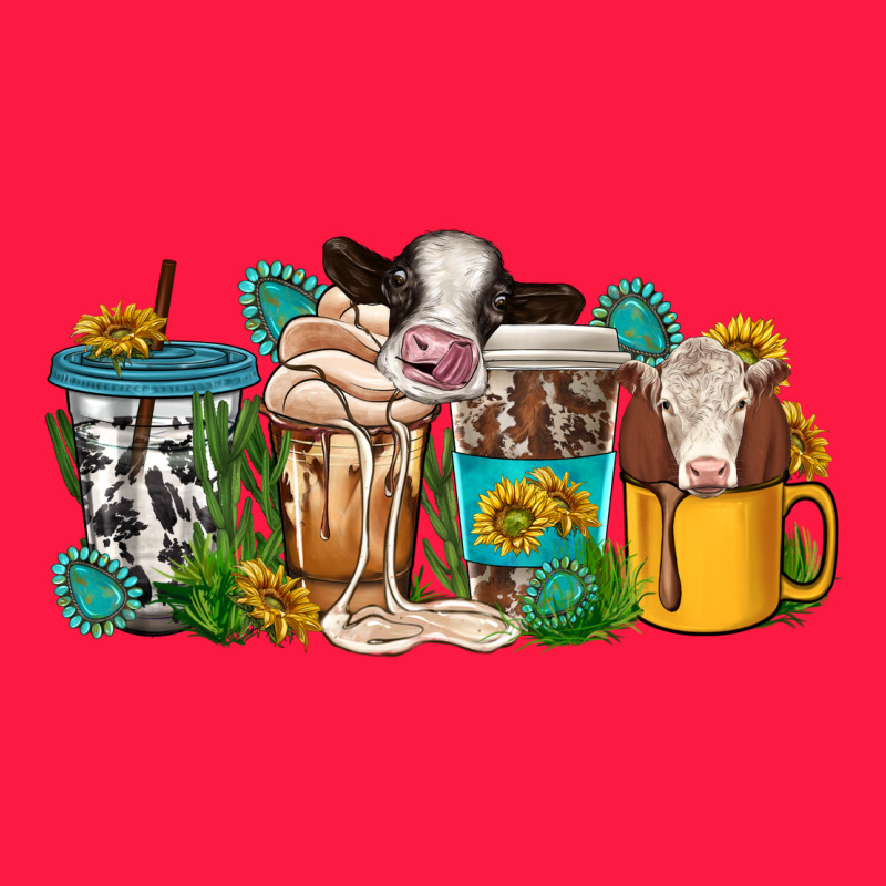 Western Cow Coffee Cup Zipper Hoodie by texasbilliewilder | Teevron